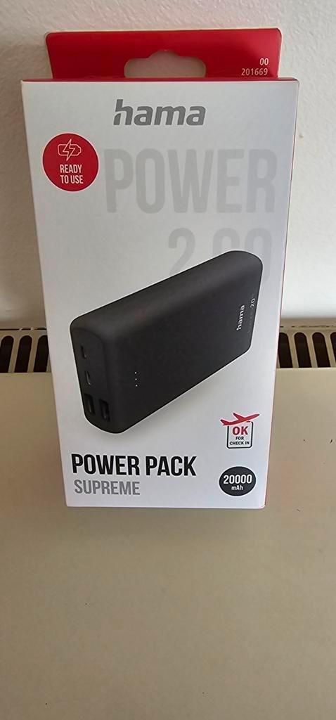 Gsm accu Hama Supreme 20HD nieuw en nooit uitgepakt!!!, Telecommunicatie, Powerbanks, Nieuw, Ophalen of Verzenden