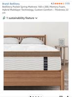 Matelas queen size, Matelas, Enlèvement ou Envoi, Comme neuf, 200 cm