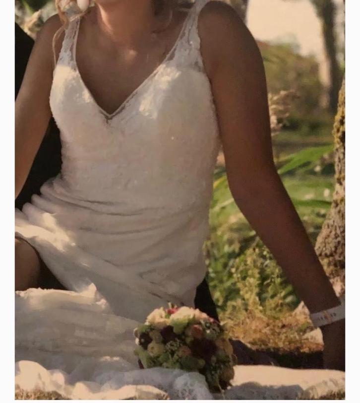 Prachtige trouwjurk Linea Rafaelli, Kleding | Dames, Trouwkleding en Trouwaccessoires, Zo goed als nieuw, Trouwjurk, Wit, Ophalen of Verzenden