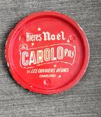 plateau bières Noel ouvriers réunis Charleroi, Enlèvement, Utilisé, Panneau, Plaque ou Plaquette publicitaire