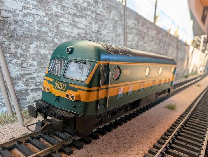 SNCB SNCB | Roco HLD 5950 | DC analogique | Vert « 1970 » |, Hobby & Loisirs créatifs, Trains miniatures | HO, Comme neuf, Locomotive
