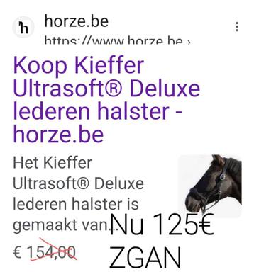 Kieffer Deluxe LEDEREN halster
