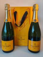 Twin Pack Brut Champagne Label Jaune - Veuve Clicquot Ponsa, Collections, Pleine, France, Champagne, Enlèvement ou Envoi