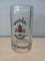 Ancienne chope en verre BRASSERIE DE MALMEDY, Enlèvement ou Envoi, Utilisé, Verre ou Verres, Autres marques