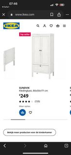 Sundvik ikea kledingkast voor kindjes, Enlèvement, Comme neuf