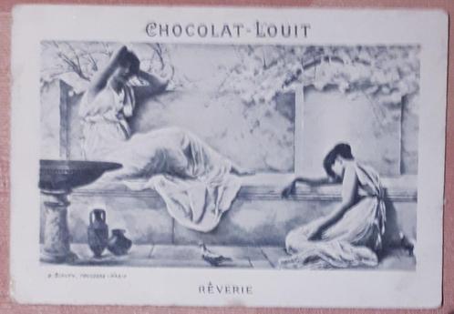 Vintage CHROMO Litho tradingcard : CHOCOLAT LOUIS / BORDEAUX, Antiek en Kunst, Kunst | Litho's en Zeefdrukken, Verzenden