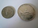 Set van 3 Italiaanse munten, Ophalen of Verzenden, Zilver