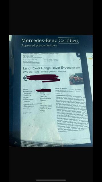Rang rover evoque, Auto's, Land Rover, Automaat, Stof, Zwart, 5 deurs
