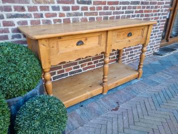 Massief houten sidetable/wandconsole  beschikbaar voor biedingen