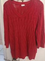 Rode trui met v hals maat 46, Ophalen of Verzenden, Maat 46/48 (XL) of groter