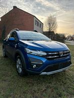 dacia sandero stepway 0.9 tce + lpg bj 21 slechts 47500 km, Auto's, Dacia, Voorwielaandrijving, Stof, Blauw, 5 deurs