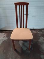 4 stuks stoelen en tafel erbij in bruin hout, Ophalen, Bruin, Hout