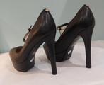 578C* GUESS sexy zwarte leren pumps (40), Pumps, Guess, Verzenden, Zwart