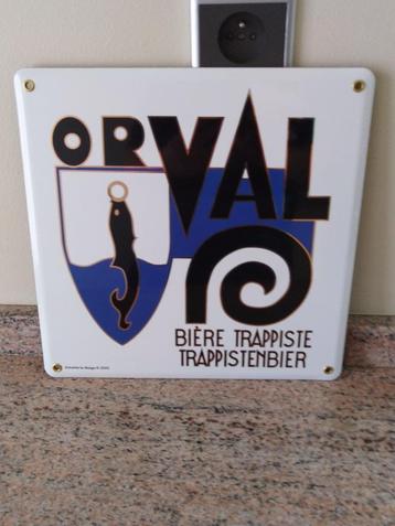 Orval emaille bord 30x30 CM