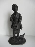 bronzen beeld japan okimono, Antiek en Kunst, Ophalen of Verzenden