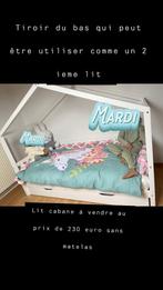 Lit cabane, Enlèvement, Comme neuf, 160 à 180 cm, 85 à 100 cm