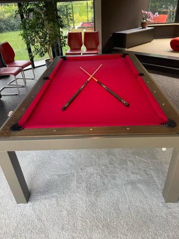 Lissy pooltafel 8 ft – leisteen blad – nieuwprijs €4700, Sport en Fitness, Ophalen, Zo goed als nieuw, Pooltafel
