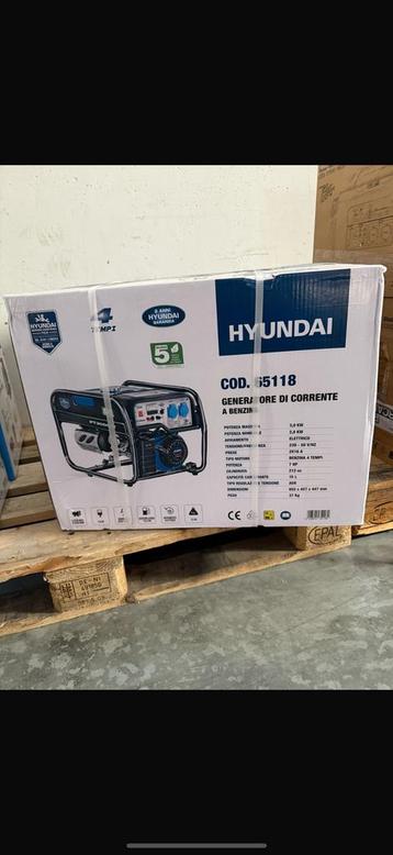 NIEUWE HYUNDAI 3000WATT GENERATOR 250€! PROMO! beschikbaar voor biedingen
