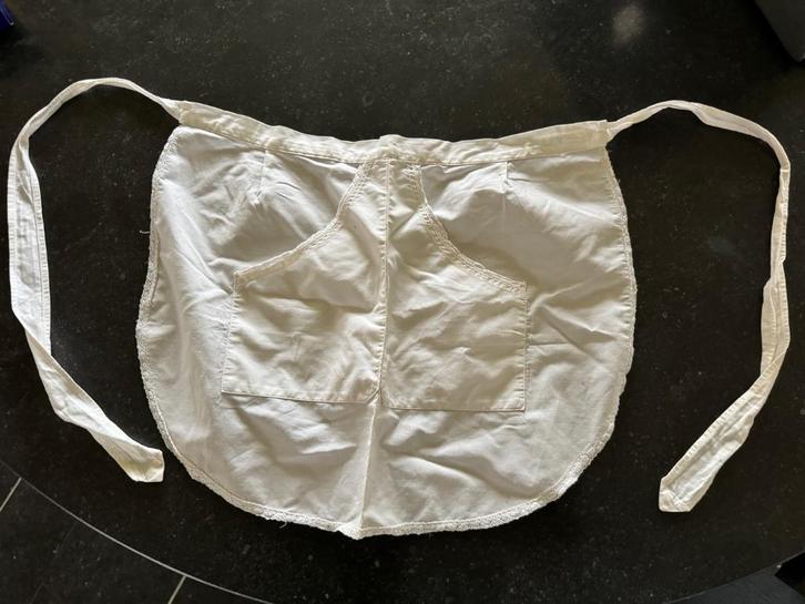 lot van 9 server serveuse schort wit katoen selfmade, Huis en Inrichting, Keuken | Textiel, Gebruikt, Schort, Wit, Ophalen of Verzenden
