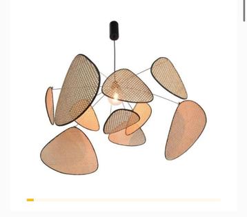 Lampe suspendue en rotin Design Market Set, Neuf, Enlèvement, Autres matériaux, 50 à 75 cm