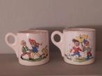 Set van 2 vintage melkbekers, Huis en Inrichting, Ophalen of Verzenden, Gebruikt