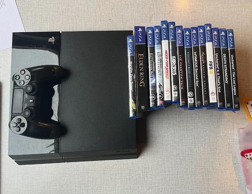 PS4 - 1manette - 18jeux - 1To, Games en Spelcomputers, Spelcomputers | Sony PlayStation 4, Gebruikt, Original, 1 TB, Met 1 controller