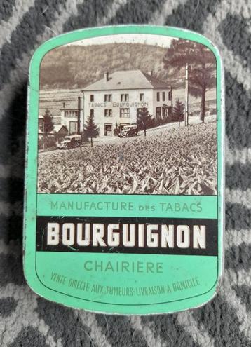 Boite tabac  Bourguignon - Chairière s/ Semois tabaksdoos beschikbaar voor biedingen