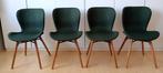 4 eetkamerstoelen "Helgum" groen, Huis en Inrichting, Stoelen, Ophalen, Gebruikt, Hout