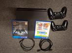 PS 4 Slim 500 GB met games, Games en Spelcomputers, Ophalen, Met 2 controllers, Zo goed als nieuw, Slim