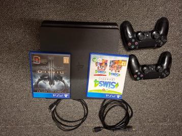 PS 4 Slim 500 GB met games beschikbaar voor biedingen