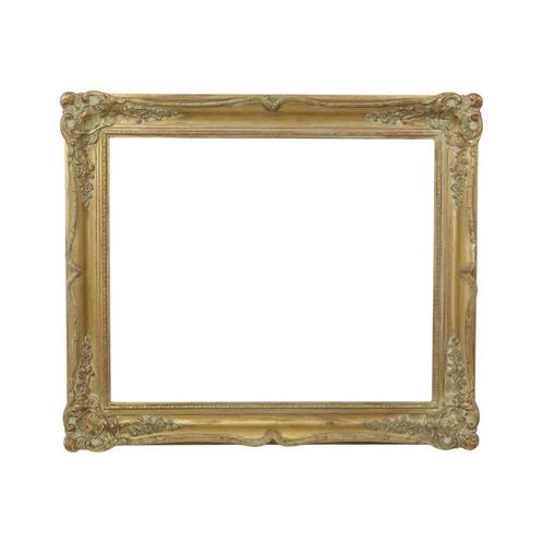 Goudkleurige Barok Stijl Lijst Kader Schilderij Klassiek, Huis en Inrichting, Woonaccessoires | Lijsten, Gebruikt, 50 tot 75 cm