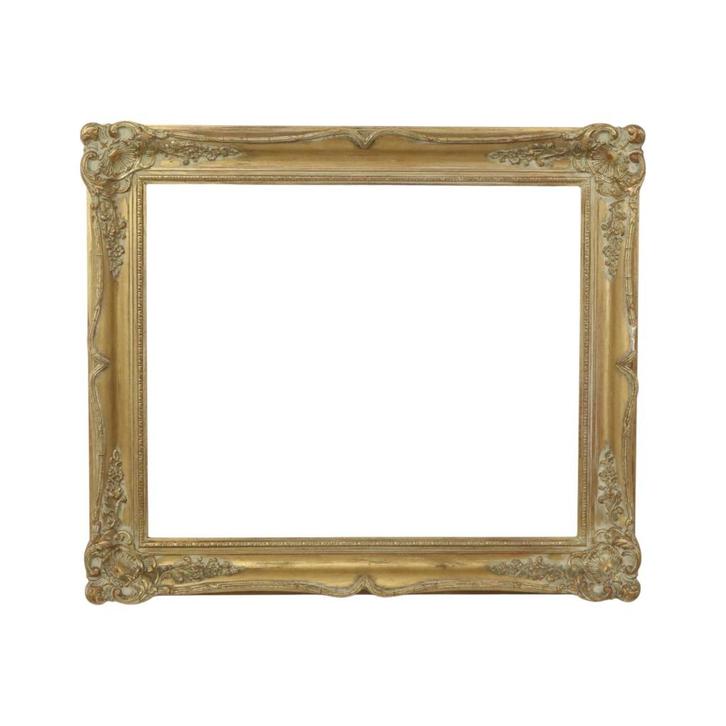 Goudkleurige Barok Stijl Lijst Kader Schilderij Klassiek, Huis en Inrichting, Woonaccessoires | Lijsten, Gebruikt, 50 tot 75 cm