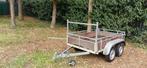 Aanhangwagen DUBBELAS 750kg, Ophalen of Verzenden, Zo goed als nieuw