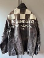 Lederen herenvest met Mc Queen opschrift maat XL, Ophalen of Verzenden, Tweedehands, Heren, Jas | leer