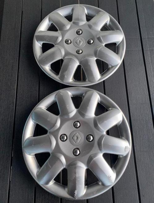 2 Renault Clio Megane Scenic Kangoo Twingo 15" wieldoppen, Auto diversen, Wieldoppen, Gebruikt