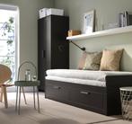 Bedbank in zwart 80 x 200, Huis en Inrichting, Slaapkamer | Slaapbanken, Ophalen, Zwart