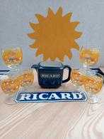 Feel sunny glazen Ricard 6 st en waterkan 0,5 liter, Ophalen of Verzenden, Nieuw, Waterglas
