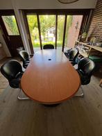 Table de bureau ou à manger pour 6 personnes, Maison & Meubles, Ovale, Teck, Enlèvement, Utilisé