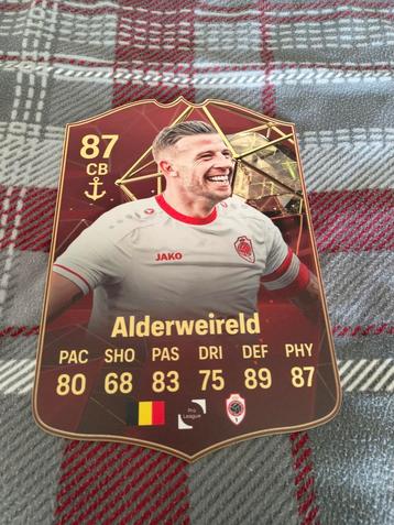 Voetbalkaartje (37cmx25cm) - Toby Alderweireld / Antwerp, Enlèvement, Comme neuf, Affiche, Image ou Autocollant