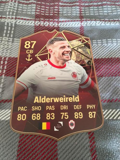 Voetbalkaartje (37cmx25cm) - Toby Alderweireld / Antwerp, Verzamelen, Sportartikelen en Voetbal, Zo goed als nieuw, Poster, Plaatje of Sticker