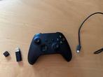 Xbox controller - draadloos incl adapter en lange kabel, Sans fil, Comme neuf, Contrôleur, Enlèvement ou Envoi