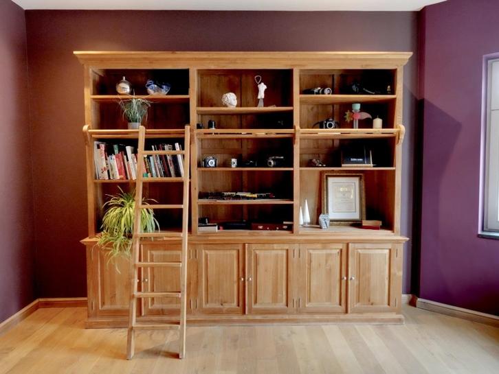 Flamant 3-delige boekenkast, Huis en Inrichting, Kasten | Boekenkasten, Zo goed als nieuw, 200 cm of meer, 200 cm of meer, 25 tot 50 cm