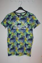 Mooi hawai-shirt in tinten groen en blauw, maat 170, Jongen, Ophalen of Verzenden, Zo goed als nieuw, Shirt of Longsleeve