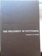 The Treatment of Stuttering / Charles Van Riper, Livres, Psychologie, Comme neuf, Autres sujets/thèmes, Enlèvement, Charles Van Riper