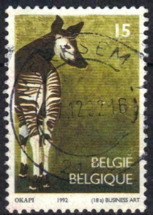 Belgie 1992 - Yvert/OBP 2486 - Zoo van Antwerpen (ST), Timbres & Monnaies, Timbres | Europe | Belgique, Affranchi, Envoi