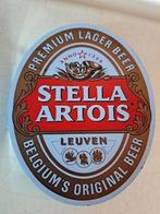Stella Artois plaat voor tap., Ophalen of Verzenden, Stella Artois