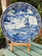 Boch Delfts blauw groot wandbord 39 cm, Ophalen