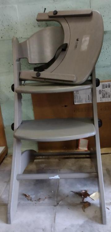 grijze meegroeistoel, Enlèvement, Utilisé, Chaise évolutive, Plateau amovible