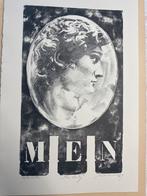 Gesigneerde lithografie “Men Only” – oplage 41/90 – 1995, Ophalen