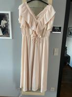 Super mooie lange jurk lichtzalmroze maat 48, Kleding | Dames, Grote Maten, Ophalen of Verzenden, Zo goed als nieuw, Jurk